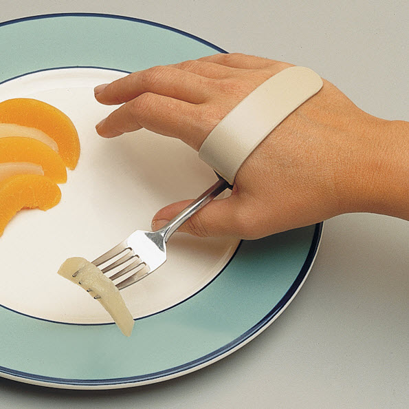 Hand Clip with Utensil Pocket Eating Aid